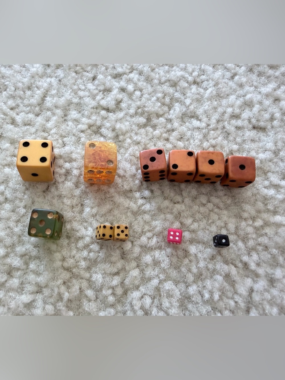 Assorted Vintage Game Dice Set